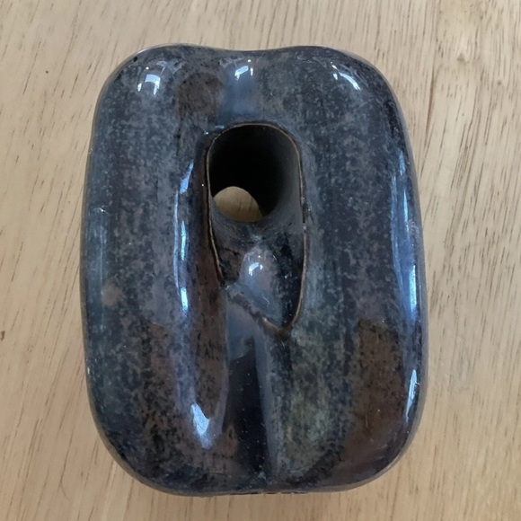 Vintage Brown Porcelain Bullnose Guy Strain Wire Insulator Ceramic - Picture 4 of 9